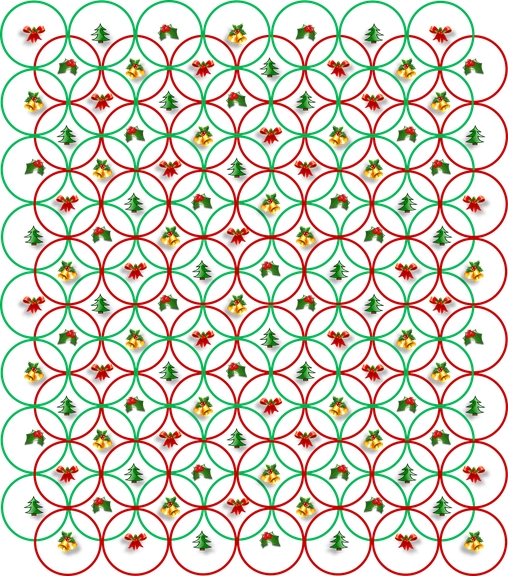 Christmas Pattern Transparent Background (black, maroon)