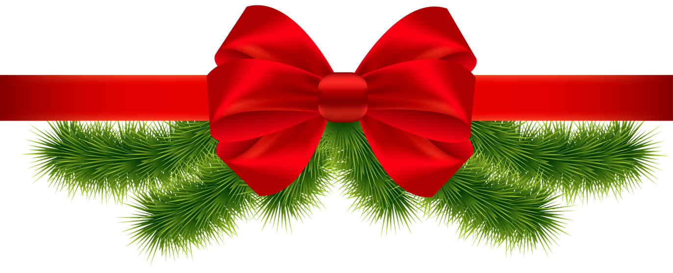 Christmas Ribbon Transparent (black, green, maroon, red)