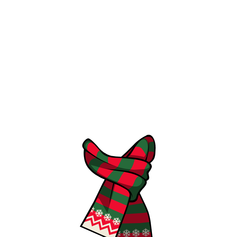 Christmas Scarf Png Photo (green, black, red, maroon)