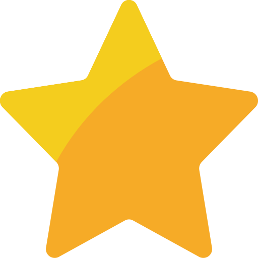 Christmas Star (gold, black, orange)