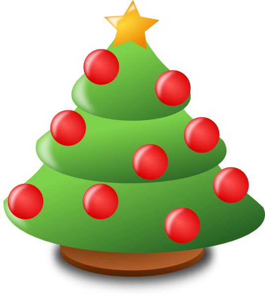 Christmas Tree Cartoon Png Hd Isolated (white, gray, olive, black)