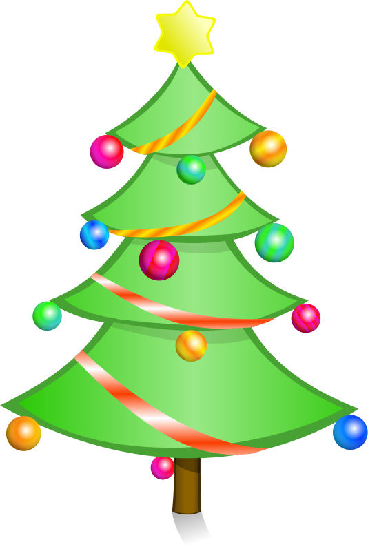 Christmas Tree Cartoon Png Isolated Pic (black, gray, silver, mint)