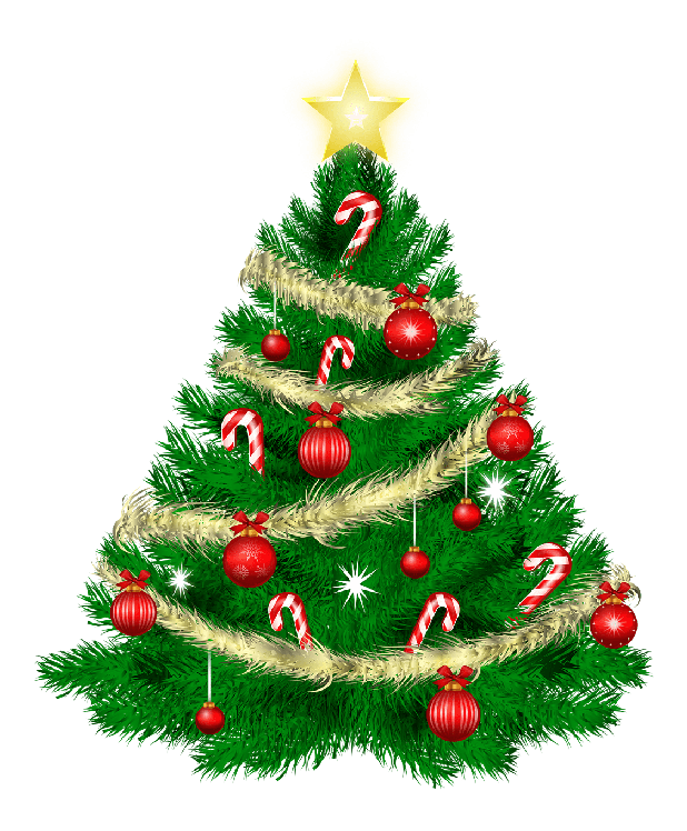 Christmas Tree Cartoon Png Photos (gray, green)