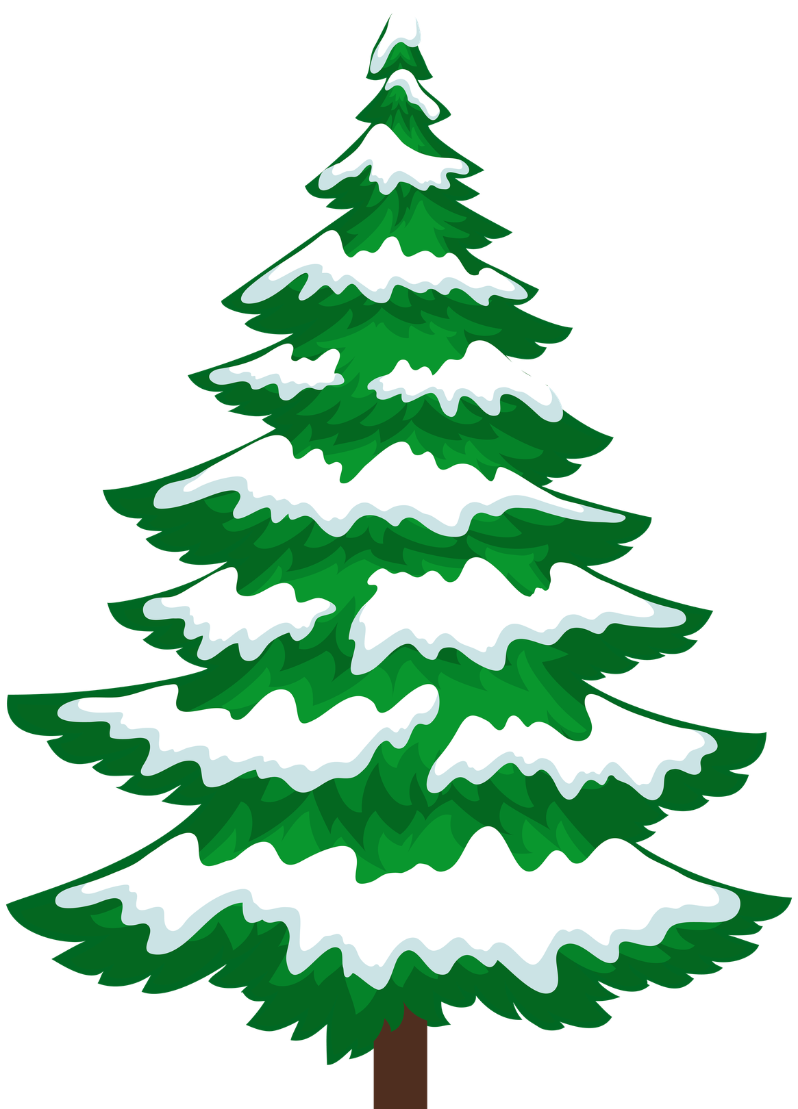 Christmas Tree Cartoon Png Transparent (black, white, green)