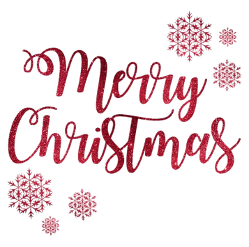 Christmas Word Transparent Png (black)