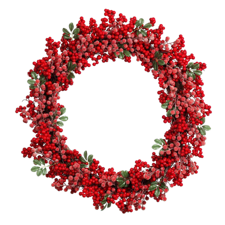 Christmas Wreath Png Photos (black)