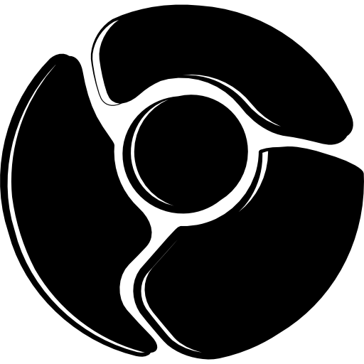 Chrome Logo Png File (black, white)