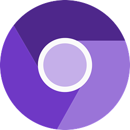 Chrome Logo Transparent (indigo, plum, white, purple, black)