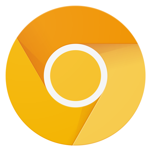 Chrome Canary Browser Logo Icon Free Png Icon Download (gold, salmon, black, orange)