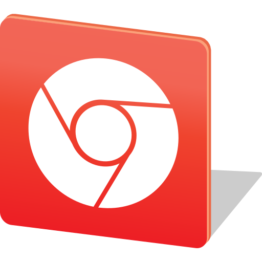 Chromeredsocialmedialogo Free Transparent Png Icon Download (red, salmon, black, white)