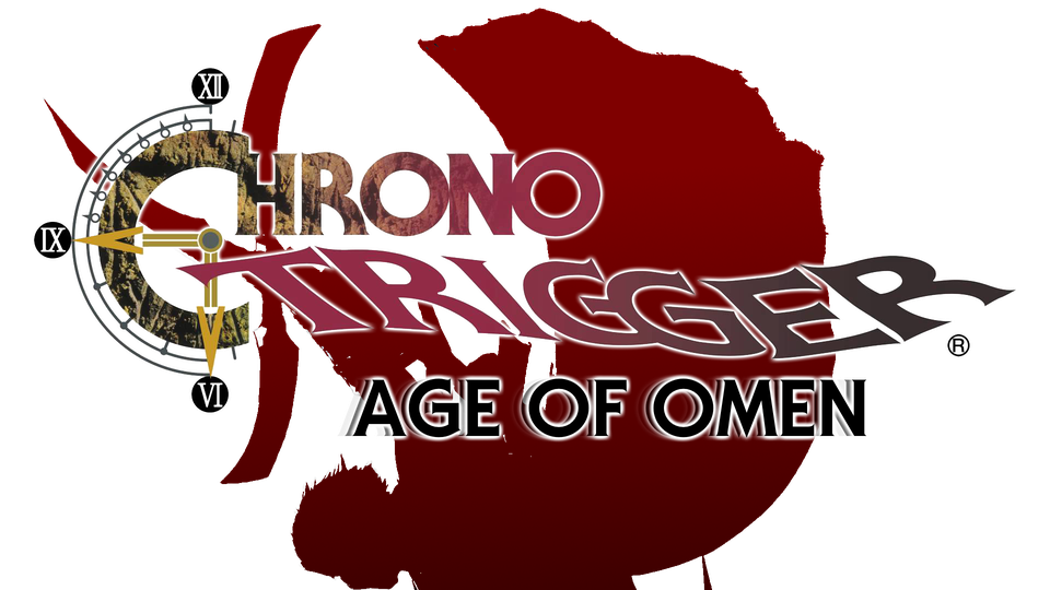 Chrono Trigger Logo Png (black, maroon)