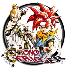 Chrono Trigger Logo Transparent Png (black, white)