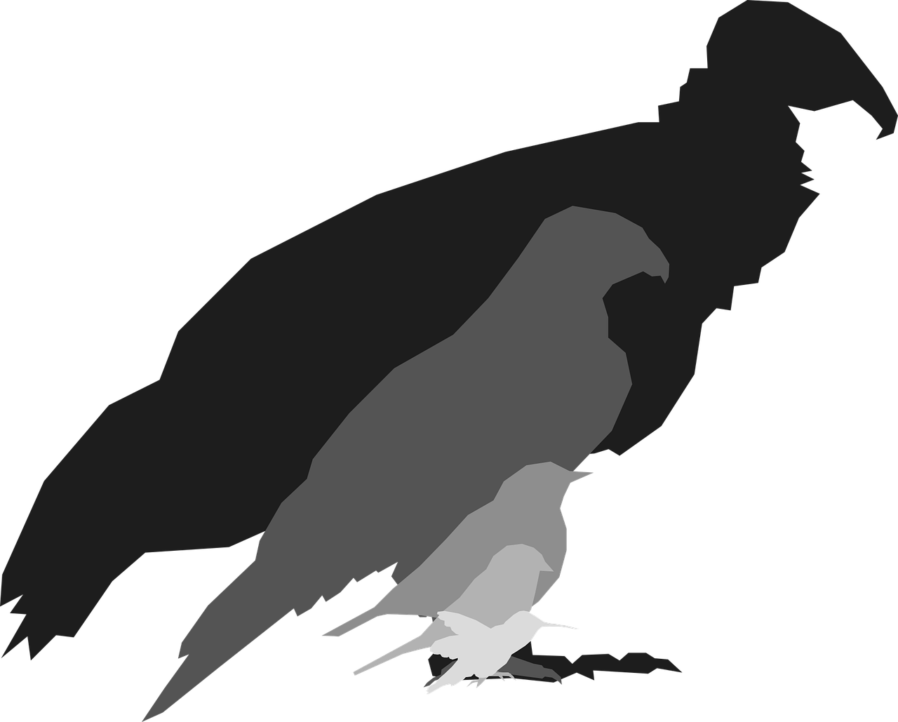 Thrushes Png Photo (black, gray)