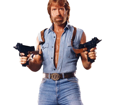 Chuck Norris Png Image (black, gray, silver)