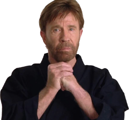 Chuck Norris Png Transparent (black)