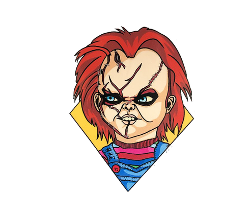 Chucky Doll Png Clipart (black, pink, beige)