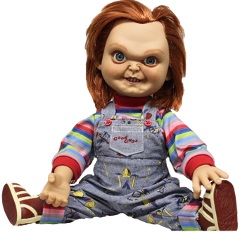 Chucky Doll Png Pic (black, gray, pink, maroon)