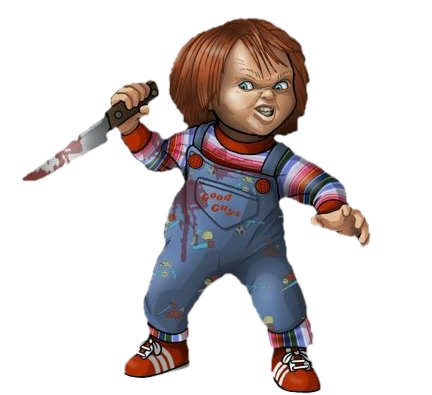 Chucky Doll Transparent Png (white, gray, indigo)