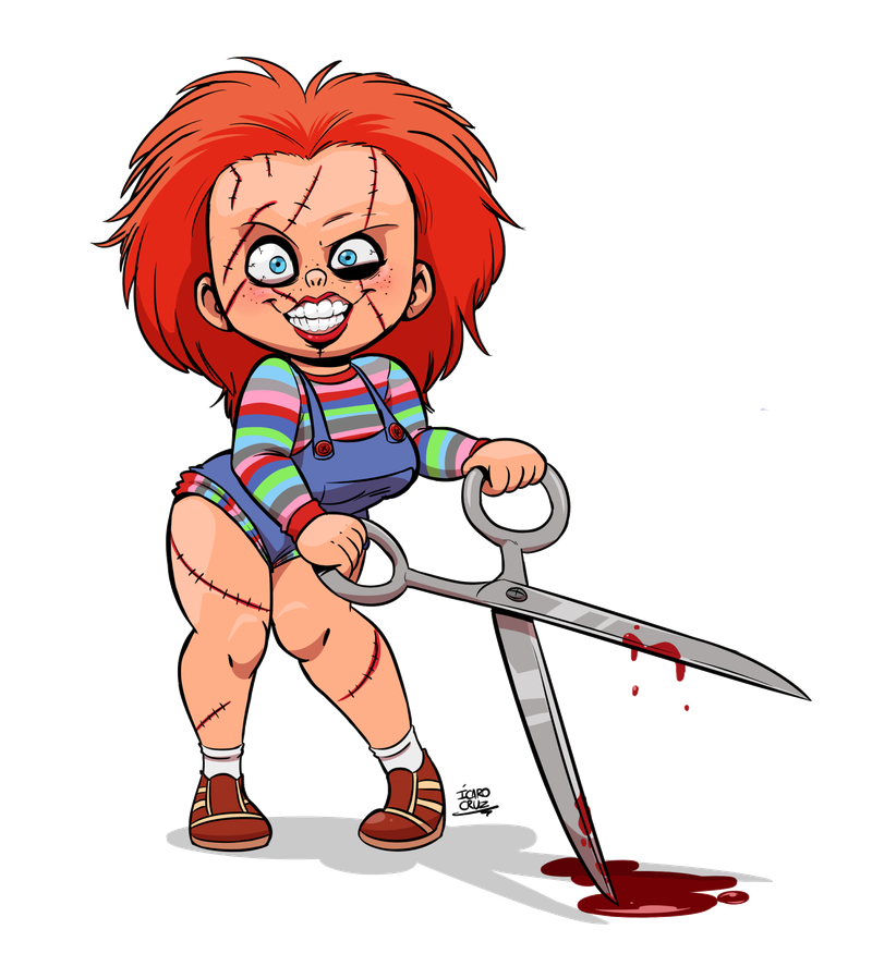 Chucky Png File (silver, salmon, red, black, pink)