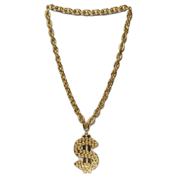 Thug Life Gold Chain Transparent Png (lavender, white)