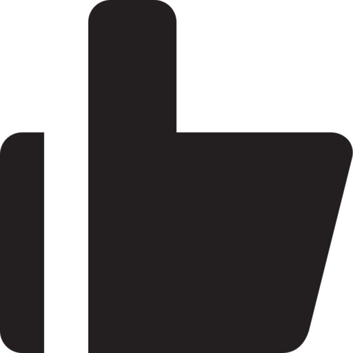 Thumb Up Free Transparent Png Icon Download (black)