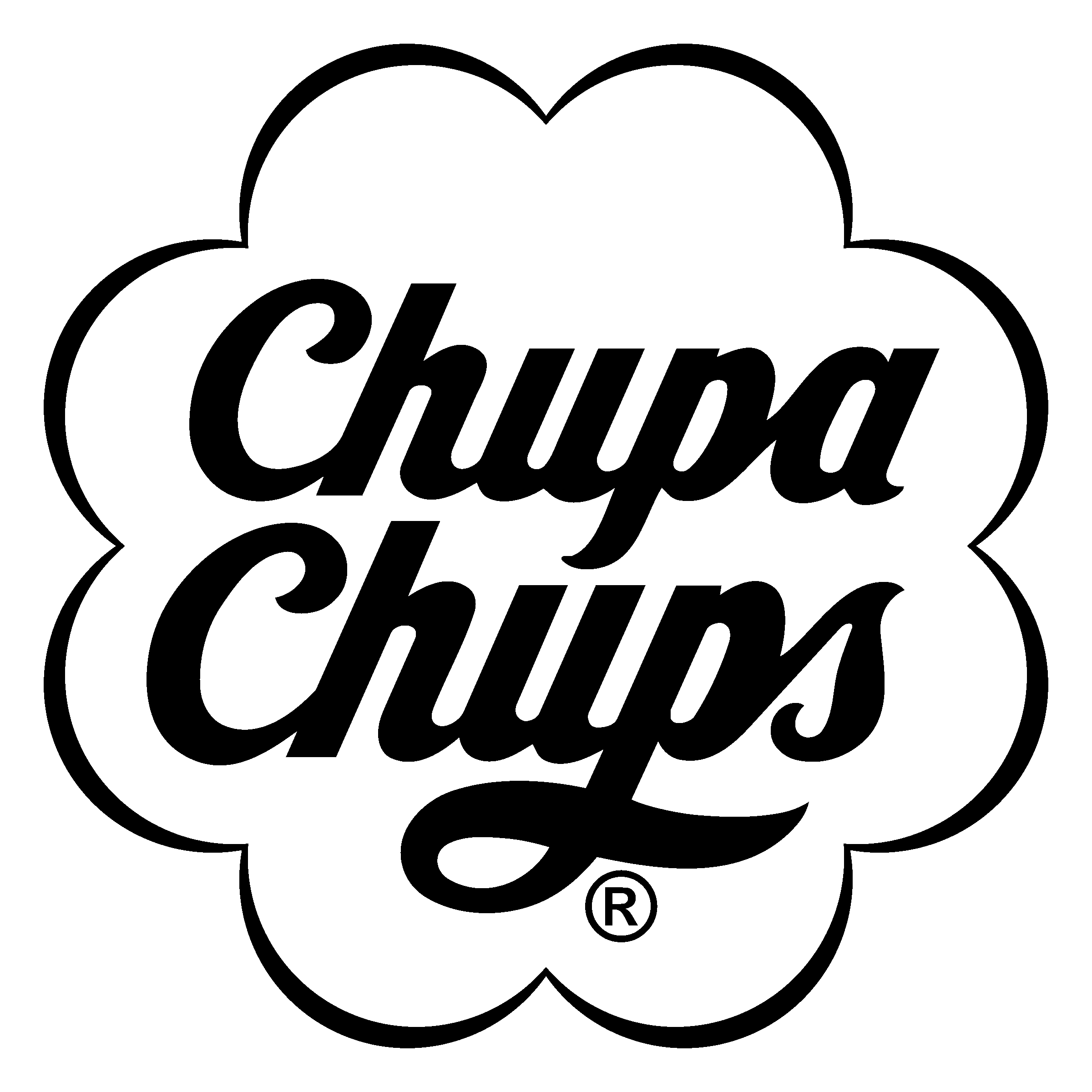 Chupa Chups Logo Png Image (white, black)