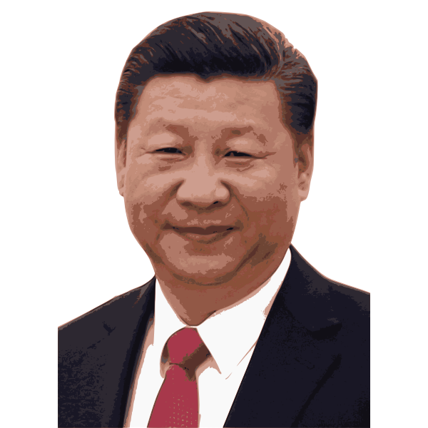 Xi Jinping Png File (black, gray, chocolate, white)