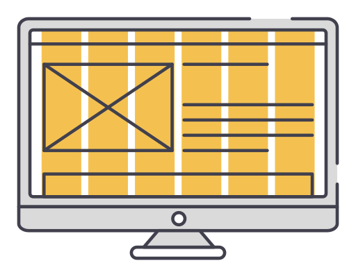 Ui Ux Web Design Layout Desktop Icon Free Png Icon Download (salmon, white, black, gray, lavender)