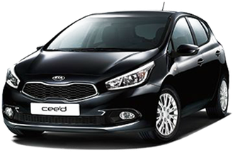 Kia Ceed Png Isolated Image (white, black)