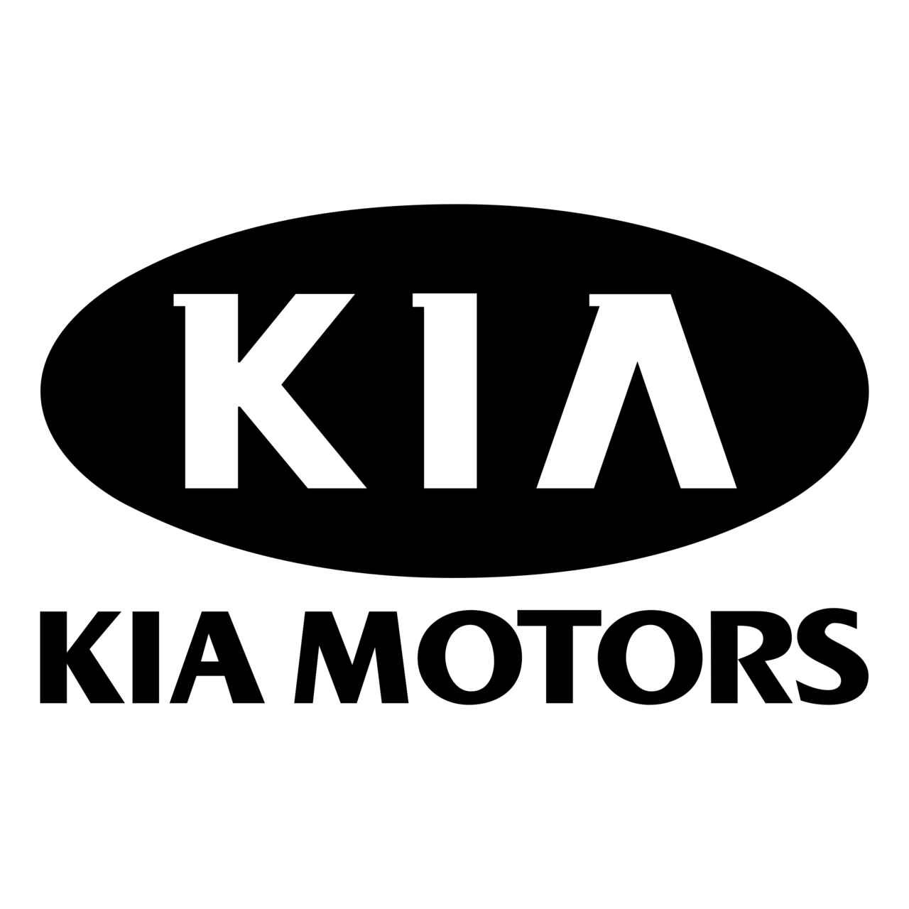 Kia Logo Png Transparent (white, silver, black, gray)