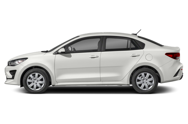 Kia Rio Png Isolated Image (white, gray, black, silver)