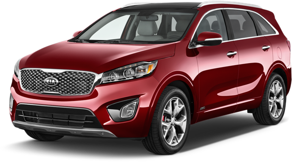 Kia Sorento Png Isolated Image (maroon, black)