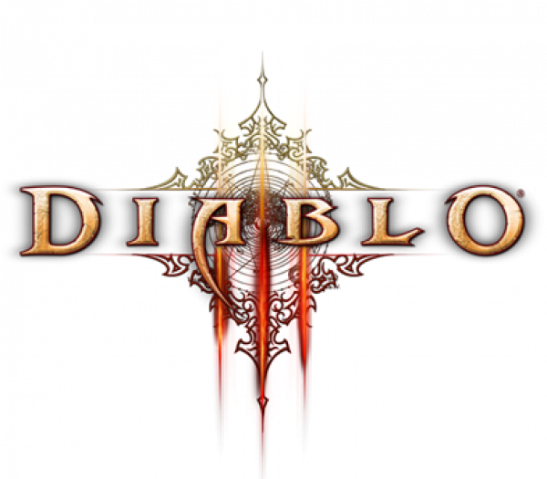 Diablo 3 Logo Png Pic (silver, black, white, red)