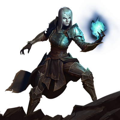 Diablo 3 Png File (black, teal)