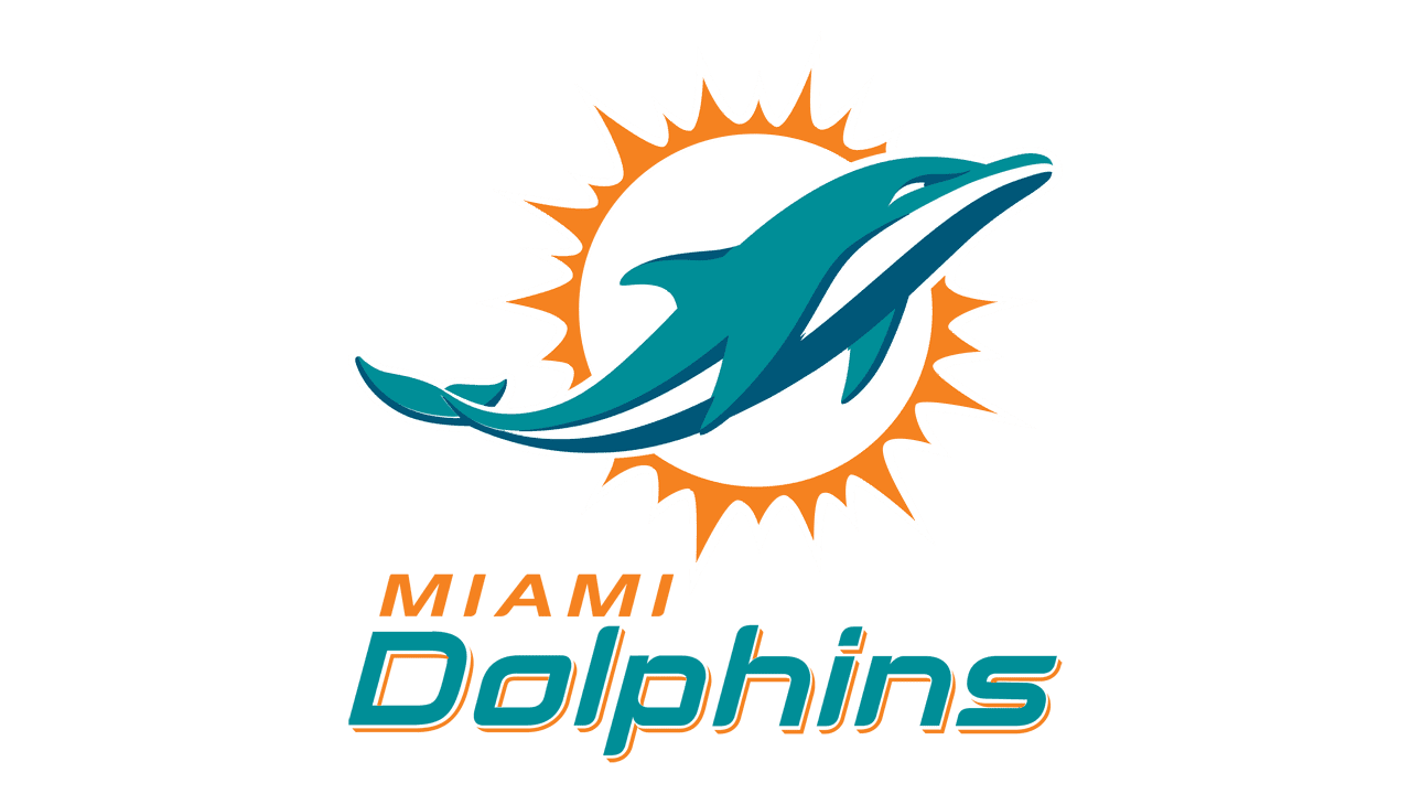 Miami Dolphins Png Isolated Hd (white, gray, teal)