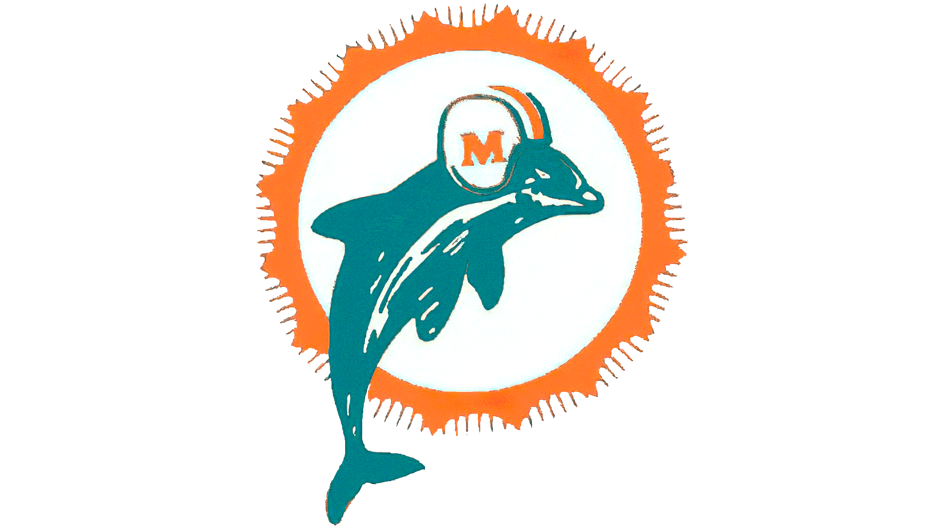 Miami Dolphins Transparent Png (white, gray, teal)