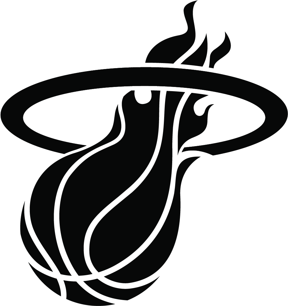 Miami Heat Png Isolated Hd (black)