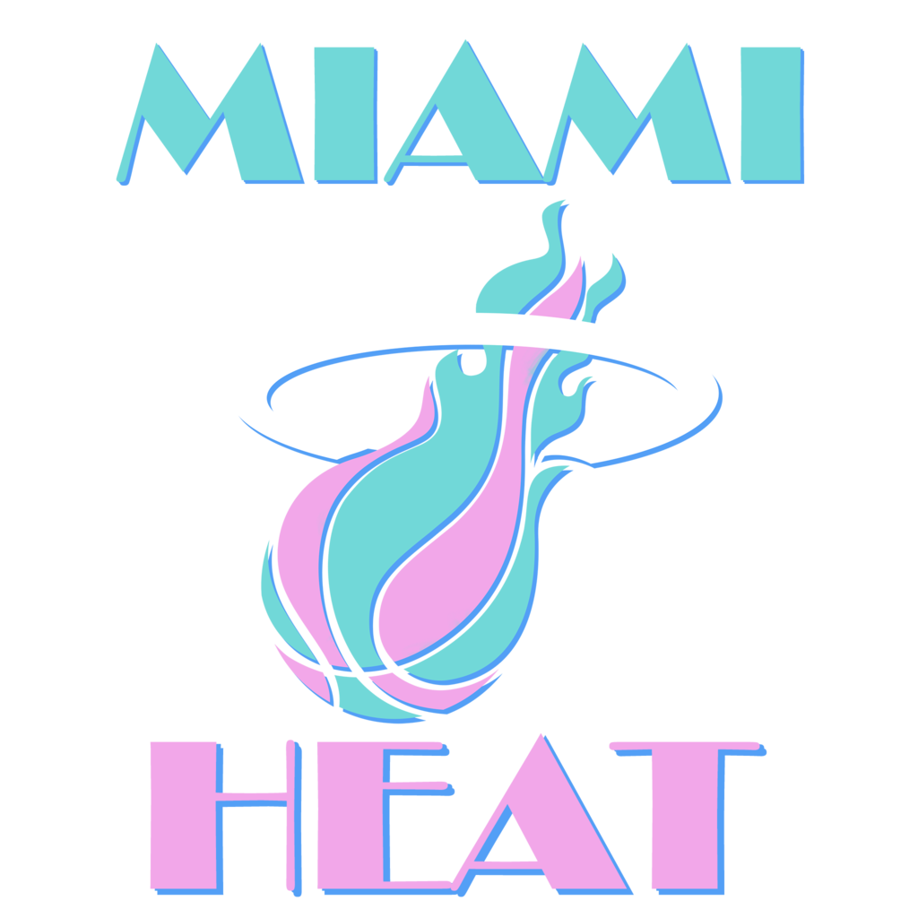 Miami Heat Png Picture (white, mint, black, plum)