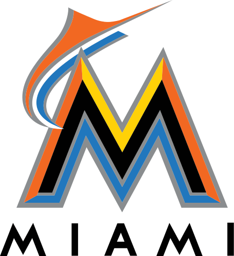 Miami Marlins Png File (gray, chocolate, black, teal)