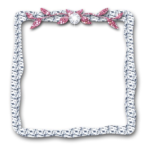 Diamond Frame Png Isolated Hd (lavender, black, silver)