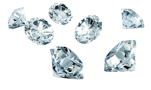 Diamond Gemstone Shapes Png (black, white)