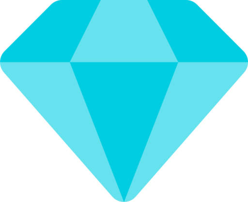 Diamond Free Png Icon Download (greenish blue, black, mint)