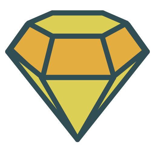 Diamond Jewel Brand Precious Stone Icon Free Nobackground Png Icon Download (teal, orange, salmon, black)