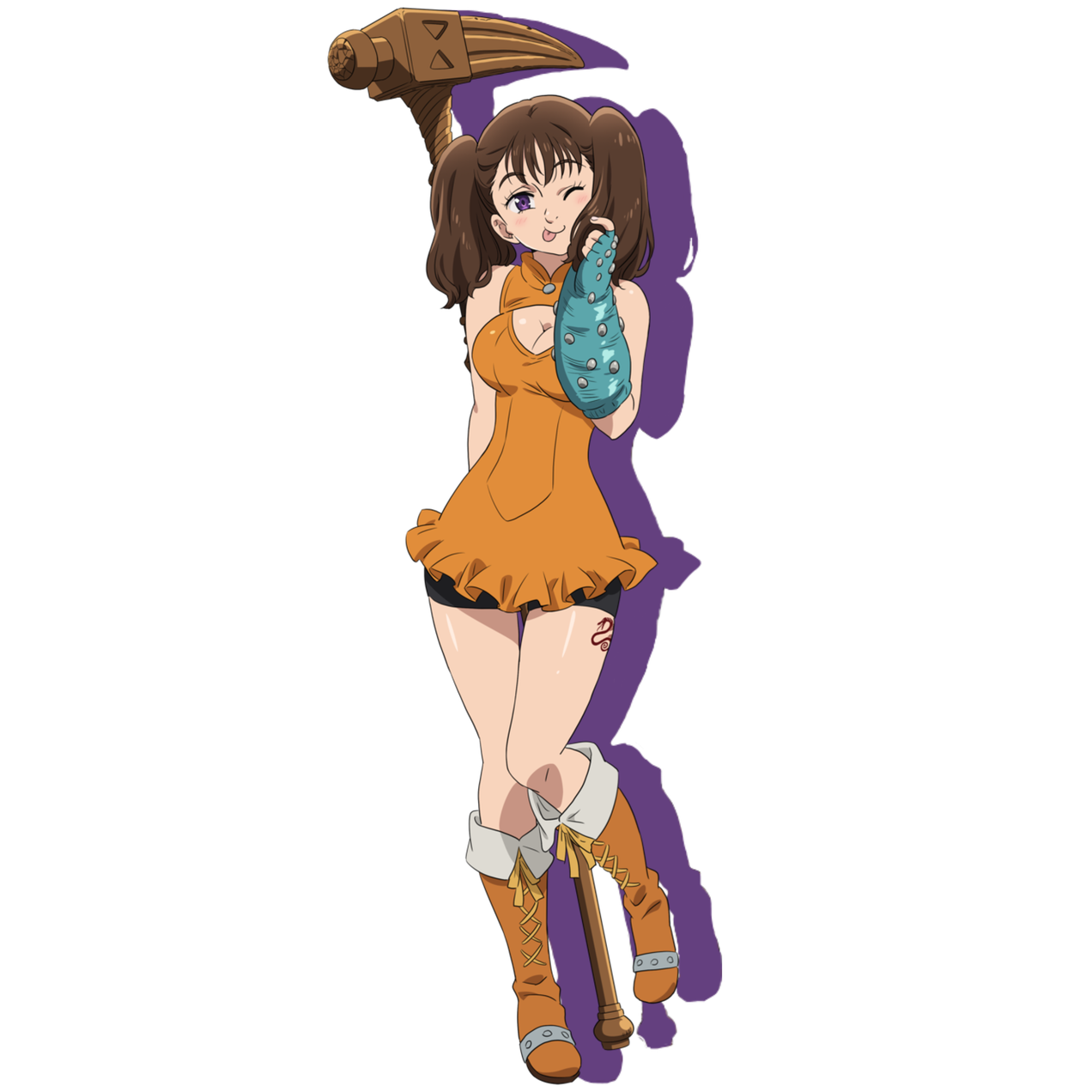 Diane Seven Deadly Sins Png Hd (chocolate, pink, indigo, gray, black)