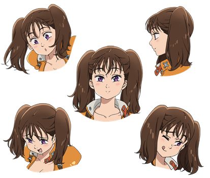 Diane Seven Deadly Sins Png Isolated Image (black, pink, maroon)