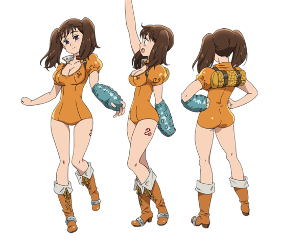 Diane Seven Deadly Sins Transparent Png (chocolate, black, pink, maroon)