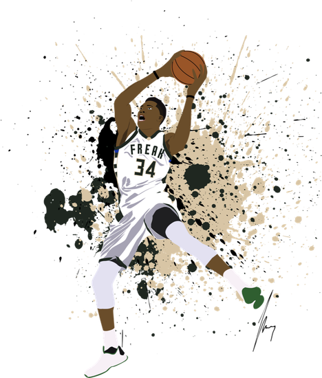 Giannis Antetokounmpo Png Hd (black, olive, lavender, white)