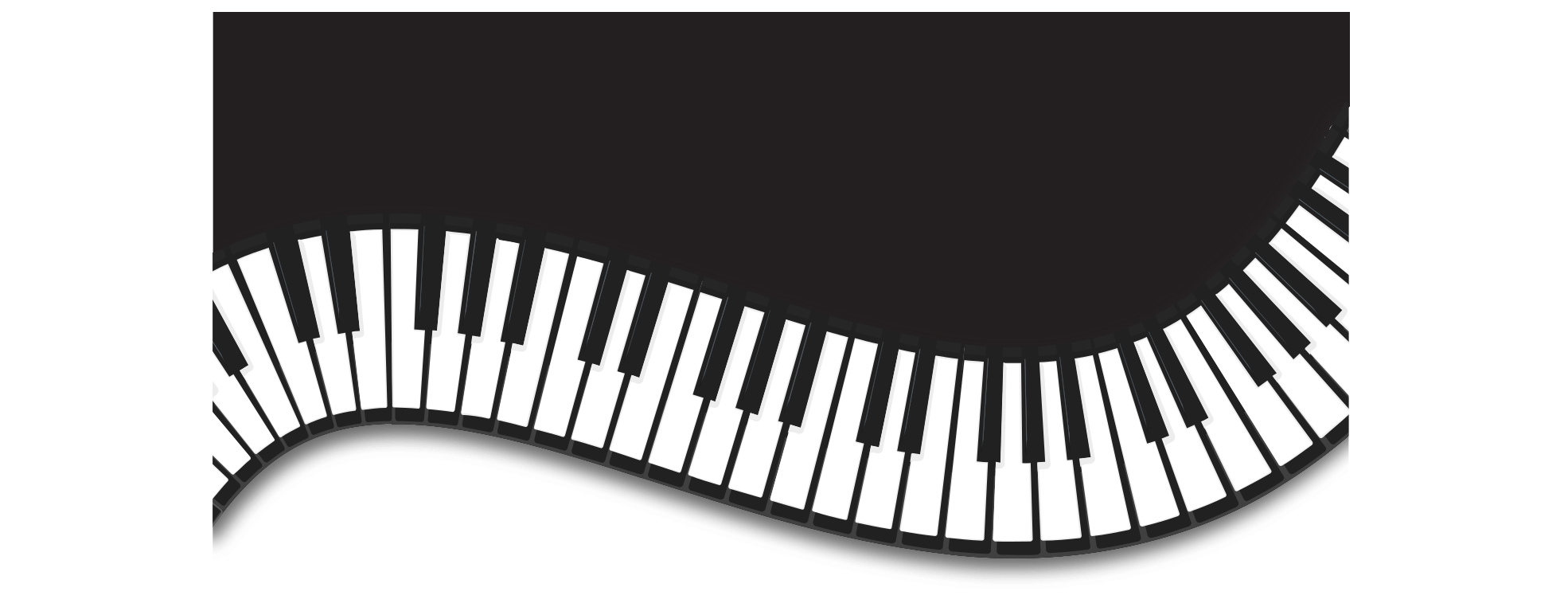 Piano Music Keyboard Png Picture (black, indigo, white)