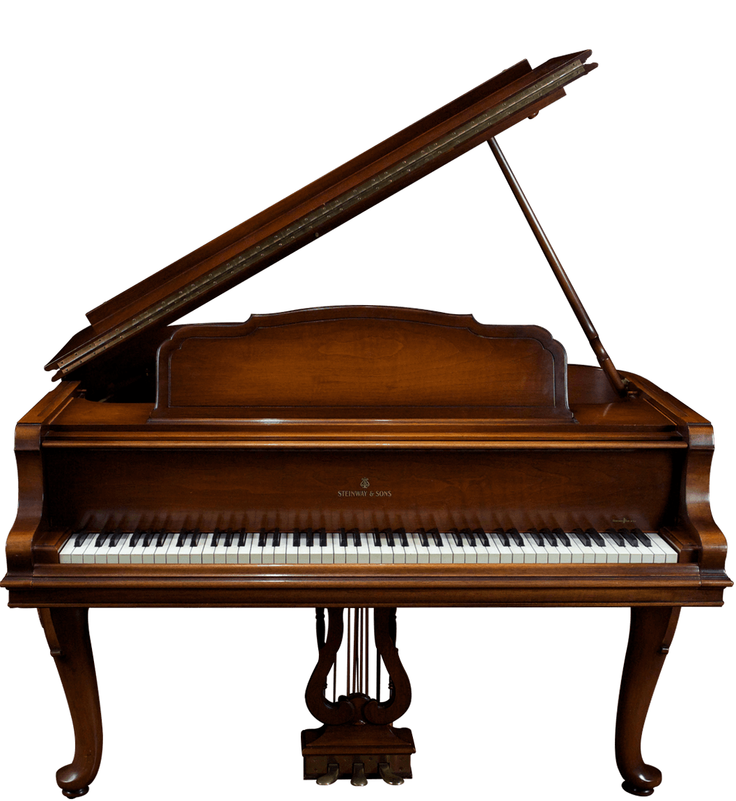 Piano Transparent Background (black, maroon)