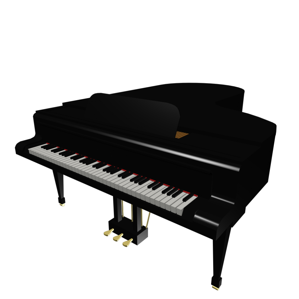 Piano Transparent Png (black)